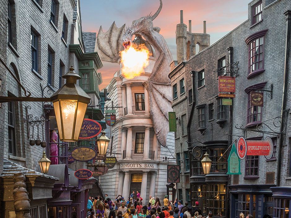 El Callejón Diagon en el mundo mágico de Harry Potter de Universal Studios Florida