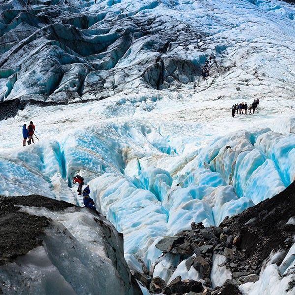 El glaciar Franz Josef, en el Parque Nacional Westland de Nueva Zelanda